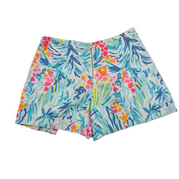 Lilly Pulitzer Sz 4 MARII SERENE BLUE TIPPY TOP Print Skort - Picture 5 of 11